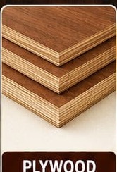 Stacked plywood sheets